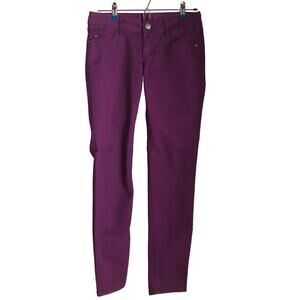 Elle Rich Purple  Color Skinny Jeans Women's 2R